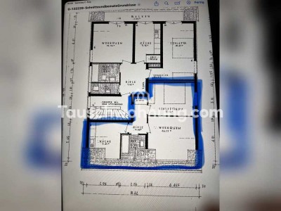 Tauschwohnung: 50 qm, 2 Zimmer, Wohnküche, Bad mit Wanne