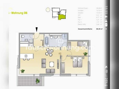 Tauschwohnung: Moderne Erdgeschosswohnung mit Terrasse am Volkspark Potsdam