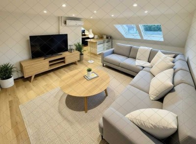 helle klimatisierte 2-Zimmer Dachgeschosswohnung in Herxheim bei Landau/Pfalz