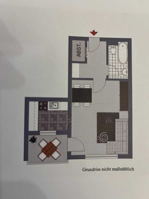 Charmante 1,5 Zimmer Wohnung mit Balkon in Benningen am Neckar