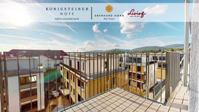 Burgblick in 2-Zimmer-Penthouse -  Neubau Erstbezug | KÖNIGSTEINER HÖFE