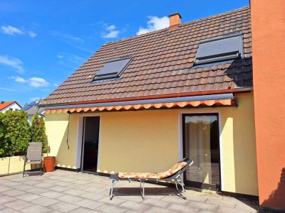 Freistehendes EFH mit sonniger Dachterrasse in Toplage - Wohnen und Arbeiten unter einem Dach!
