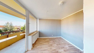 GUT GESCHNITTENE 1,5 - ZIMMER-WOHNUNG MIT BALKON IN TOPLAGE