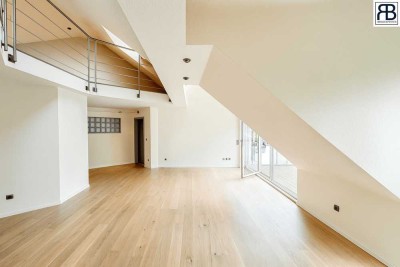 Exklusive, lichtdurchflutete Maisonette-Wohnung mit gehobener Ausstattung, Balkon und Garage