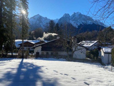 3-Zim. in Bestlage von Grainau mit unverbaubrem Zugspitzblick