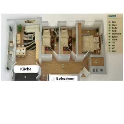 Moderne 4-Zimmer-Wohnung mit Balkon in Putzbrunn-Frischer Anstrich vor Einzug inklusive!