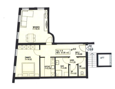 Zentrumsnahe 2-Zimmerwohnung in Schwaz