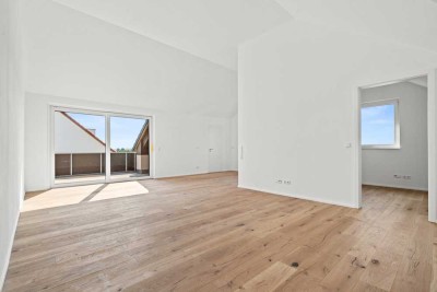 Luxuriöses Penthouse Wohnung mit Dachterrasse, herrlicher Aussicht und 4,5 Zimmern in Achstetten