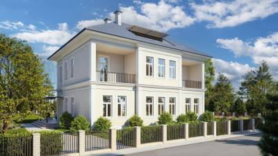 DG-Wohnung im Villenviertel: Dachterrasse, Lift, Luftwärmepumpe, Fußbodenheizung, Weinkeller u.v.m.!