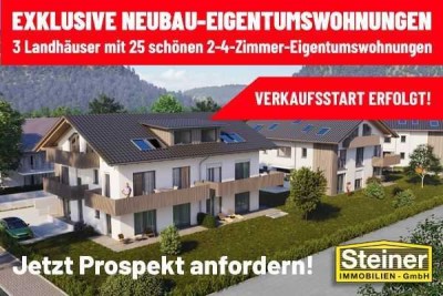 VERKAUFS-START: 2-Zimmer-Terrassen-Wohnung ca. 62,60 m², Keller, TG-Platz a. W. WHG-Nr. 18