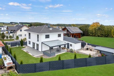 Top-Einfamilienhaus mit herrlichem Garten u. Extras - nahe Biberach