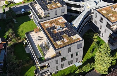 Penthouse mit fast 100 m² Terrasse: helle 3-Zimmerwohnung in Lochau