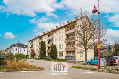 Zentrale 3-Zimmer-Etagenwohnung mit Balkon in Bahnhofsnähe in Bretten