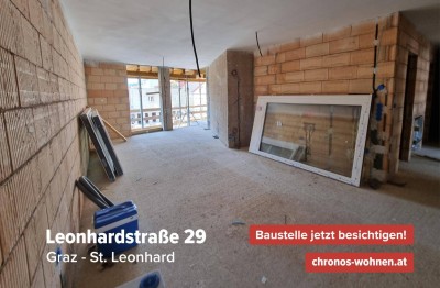 PROVISIONSFREI! Neubauprojekt im Herzen von Graz - St.Leonhard! Große 4-Zimmerwohnung im 3.Stock mit Innenhofbalkon!
