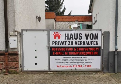 MEHRFAMILIENHAUS IN GRIESHEIM/DARMSTADT VON PRIVAT ZU VERKAUFEN