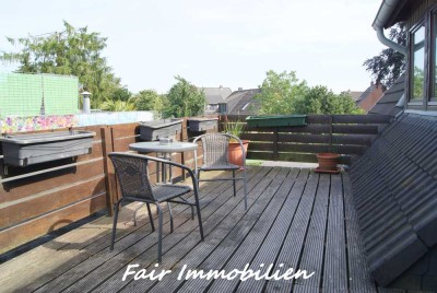 * HEMELINGEN NÄHE DAIMLER│Geräumige 3-Zi. Whg. mit Dachterrasse und Balkon in ruhiger Lage