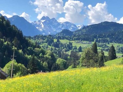 Gemütliche möblierte  2-Raumwohnung mit atemberaubendem Bergblick