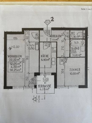 2-Zimmer Erdgeschosswohnung mit Balkon und Parkplatz