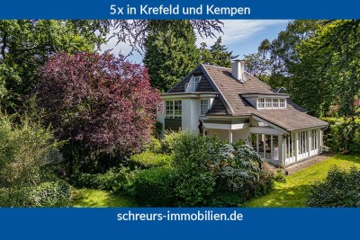 *Stadtwaldvilla* Exklusives Wohnjuwel mit absolutem Wohnflair in brillanter Lage am Krefelder Stadtw