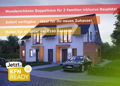 � Effizienzhaus 40+ QNG = 2x Förderung � Wunderschönes Doppelhaus inkl. GS sucht Baufamilien! ��