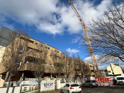 69,22 qm Erdgeschoss Neubauwohnung Wohnen im Zentrum mit Rheinblick  Aufzug und TG