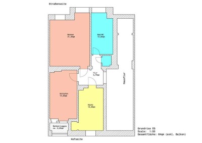 Frisch sanierte 2-Zimmer-Wohnung mit gehobener Innenausstattung mit Balkon in Zittau