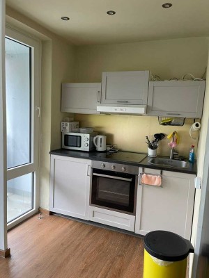 1-Zi.-Appartement im DEBA-Haus, teilrenoviert, 1. OG Ri West/Pool
