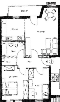 Sehr schöne Eigentumswohnung mit Garage