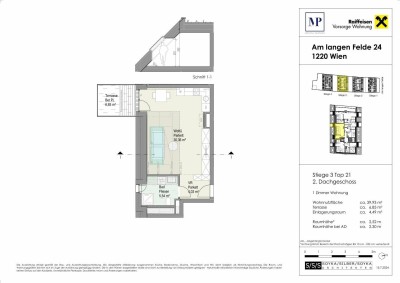 Vorsorgewohnung | Stadt. Land. Fluss. | 1 - Zimmer Anlagewohnung - Top 3/21