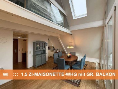 CHARMANTE 1,5-ZI-MAISONETTE-WOHNUNG   :::   Gr. BALKON + LICHTDURCHFLUTET