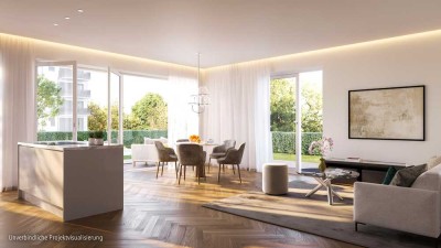 Exklusive 4-Zimmer-Wohnung mit ca. 112 m² purer Wohnkomfort in Düsseldorf Oberkassel