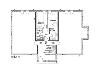 2-Zimmer-Terassenwohnung mit Garten in Rott am Inn