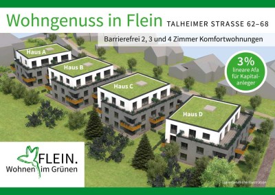 1 ,5 Zimmer Wohnung mit Terrasse und Gartenanteil