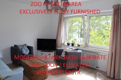 ZOO IN THE GREEN EXCLUSIVE FULLY FURNISHED MODERN SHOWER BATH  2ND FLOOR/ELEVATOR KÜHLWETTERSTREET