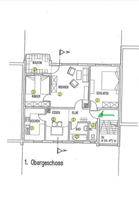 Vollmöblierte 3,5-Zimmer-Wohnung mit Balkon, Dusche, Badewanne & 2 Kellern – 74 m² (Fellbach)