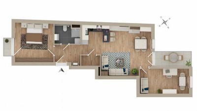 Attraktive Kapitalanlage – Neubau-3-Zimmerwohnung in Uni-Nähe