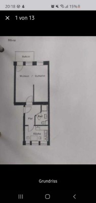 1-Zimmer Erdgeschosswohnung mit Balkon in Leipzig Reudnitz-Thonberg