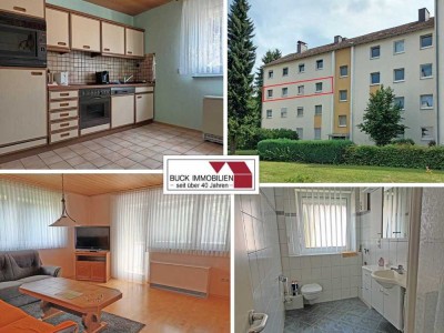 Einziehen & sich wohnfühlen! Gepflegte Etagenwohnung mit 3ZKB in Ortsrandlage
