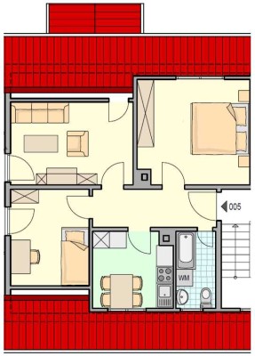 3Zi. Wohnung mit 54qm und EBK - Erstbezug nach Renovierung,