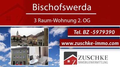 Bischofswerda - 3-Raumwohnung 2.OG im Herzen der Stadt - Mieten jetzt!