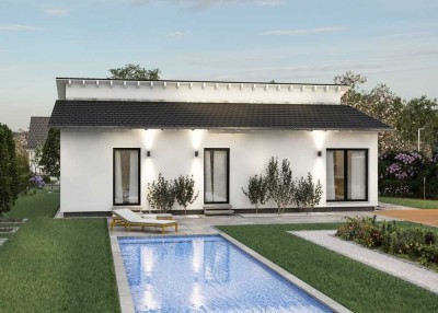 Der elegante Bungalow mit versetztem Pultdach, inkl Technikpaket (inkl. Montage) und Finishpaket!!!