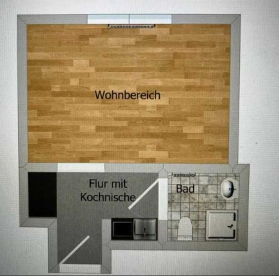 kleines Appartement mit Keller und Aussenstellplatz.
Befristung für 12 Monate.