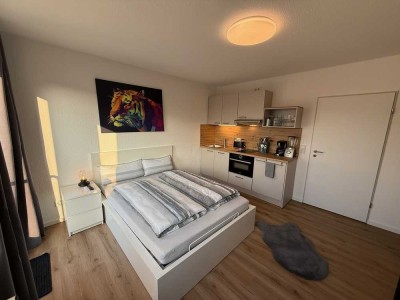 Neu renoviert & voll ausgestattet/möbliert inkl. Internet/Kabel, Küche m. Spülmaschine/ Balkon