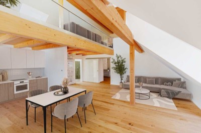 Hochwertige 3,5-Zimmer-Neubauwohnung mit Galerie und zwei Tiefgaragenstellplätzen!
