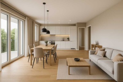 Moderne, barrierefreie 3-Zimmer-Neubauwohnung mit Loggia – stilvoll, effizient, komfortabel