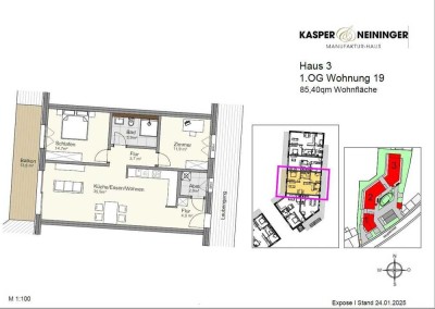 Komfortabel Wohnen im Alter: Charmante 3-Zimmerwohnung für Paare