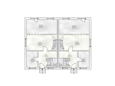 Grundstückspreis (anteilig) + 1 Haushälfte inkl. / Grundriss variabel