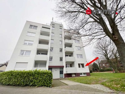 Bezugsfreie Erdgeschosswohnung mit Süd-Balkon in ruhigem Mehrfamilienhaus