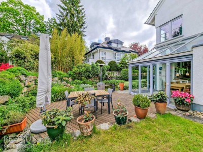 Luxus pur Traumhaftes Haus mit zauberhaftem Garten, Teich und exklusiver Lage in Stuttgart-Degerloch