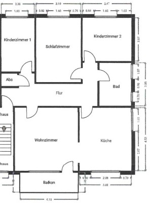 Hochwertig SANIERTE 4-Zimmerwohnung in ruhiger Wohnlage *Balkon*